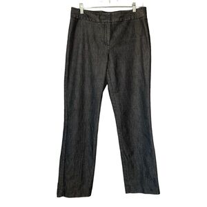Kenneth Cole Reaction dark wash charcoal denim dress work pant.‎ Size 10